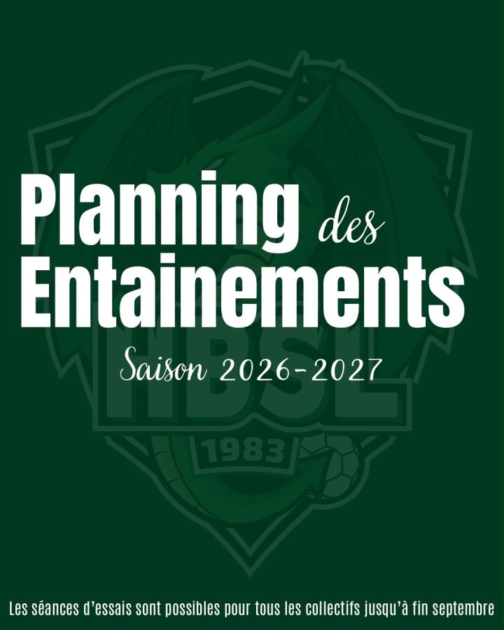 📅 Planning d'entrainement 2026/2027