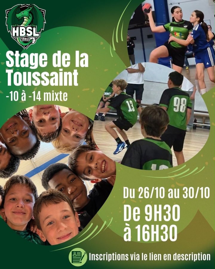 🎃🤾 STAGE DE LA TOUSSAINT ! 🤾♂️🎃